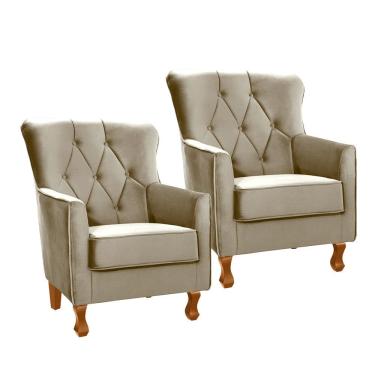 Imagem de Kit 2 Poltronas Ferrara em Madeira de Eucalipto Movellu Home