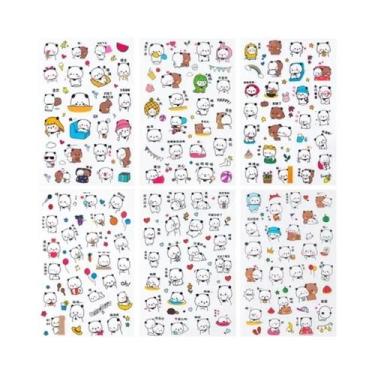 Imagem de Adesivos De PVC À Prova d'Água Kawaii Com Desenhos Animados, 6 Peças, 