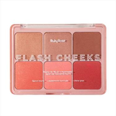 Imagem de Ruby Rose Paleta De Blush E Iluminador Flash Cheeks Hbm1000