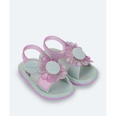 Imagem de Sandália Infantil Rasteira Glitter Zaxy-62057, Lilás, 19