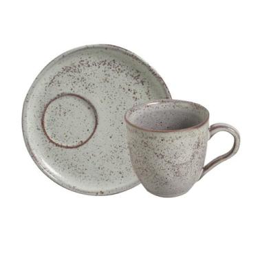 Imagem de Conjunto com 6 Xícaras De Chá Orgânico 170ml com 6 Pires Descentraliza