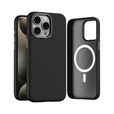 Imagem de Capa De Telefone Magnética De Couro Luxuoso Magsafe Para iPhone 15 14 