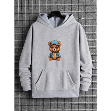 Imagem de Moletom Canguru Unissex Masculino e Feminino Flanelado Blusa de Frio P