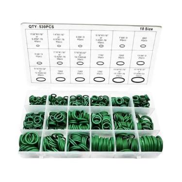 Imagem de 530 Peças de Anéis de Borracha de Vedação Tipo O para Manutenção de Ar