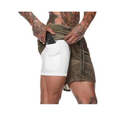 Imagem de Shorts Masculinos 2 Em 1 De Secagem Rápida Para Corrida 2024 Novos Sho