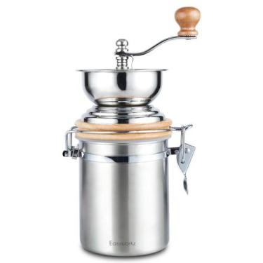 Imagem de Moedor De Café Manual Ajustável Com Recipiente Hermético, Ferramenta D