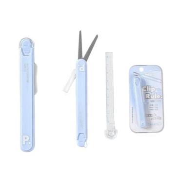 Imagem de Tesoura Portátil Mini Multifuncional 2 Em 1, Cortador De Papel E Faca 