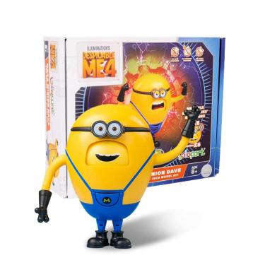 Imagem de Minion Mega Dave com 11 cm de Altura e 6 Expressões Faciais Mutáveis para Crianças Acim...