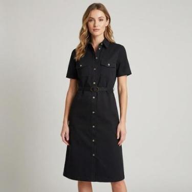 Imagem de Vestido Chemise Dudalina Yva Em Sarja Feminino-Feminino