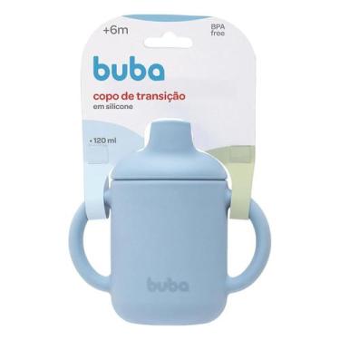 Imagem de Copo de Treinamento Buba em Silicone Azul 120ml