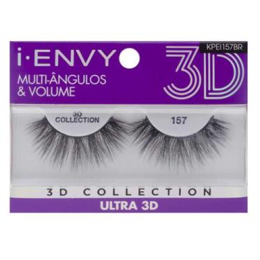 Imagem de Cílios Postiços Kiss Ny I-Envy Ultra 3D 157, 1 Par