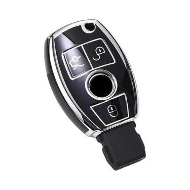 Imagem de Capa De Chave De Carro Em Fibra De Carbono ABS Para Mercedes Benz, Com