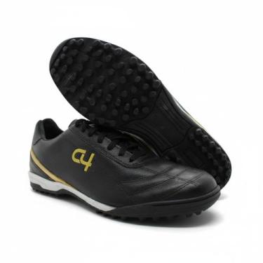 Imagem de Chuteira Profissional unissex Society Em Couro Legitimo Alta Qualidade