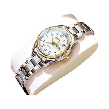 Imagem de Relógio Feminino À Prova D'água Luminoso Com Data E Dia Da Semana OPK 