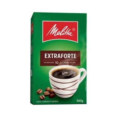 Imagem de Café Melitta Torrado e Moído em Pó Extra Forte 500g Kit 10, Café Melit