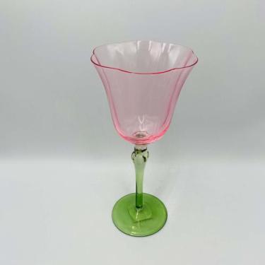 Imagem de Taça Vidro Candy Vibrante Rosa e Verde 450ml 23x11cm - ROJEMAC