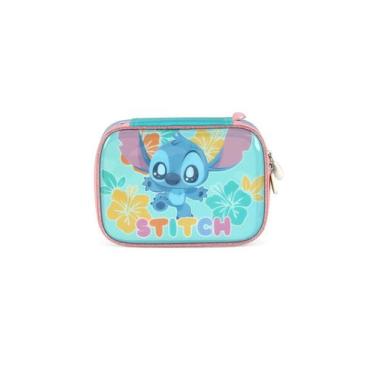 Imagem de Estojo 100 Pens Box Escolar Infantil Original Stitch - - Luxcel, Turqu