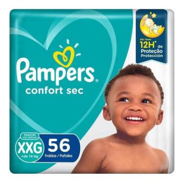 Imagem de Fralda Pampers Confort Sec Super (ESCOLHA O TAMANHO), TAMANHO XXG 56
