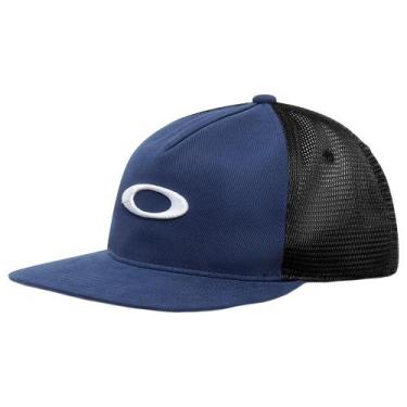 Imagem de Boné Oakley Aba Reta Session Trucker WT26 Abyss, Gulf blue, Único