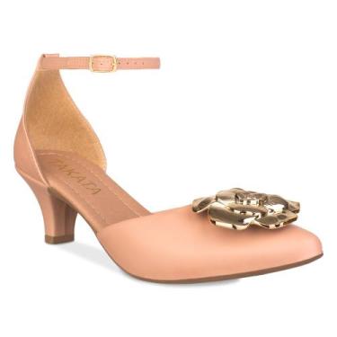 Imagem de Scarpin Feminino Salto Baixo Fino Salome Aberto Sapato Boneca Salto Al