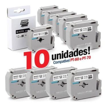 Imagem de 10 Fitas Compatível M231 M-k231 0.47 Pt80 Pt 70 12mm - fast
