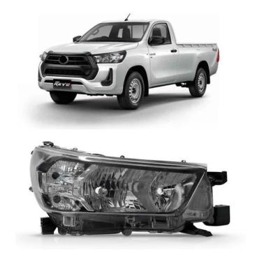 Imagem de Farol Elétrico C/ Motor Hilux Pick-Up 2021 2022 - TYC, Direito