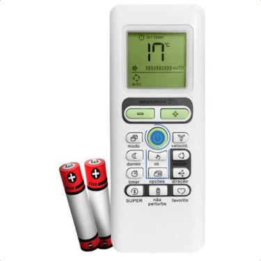 Imagem de Controle Remoto Compatível com Ar Condicionado Springer Midea Com Pilh