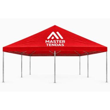 Imagem de Tenda Piramidal 10x10 Frete Gratís - GR MASTER, Vermelho