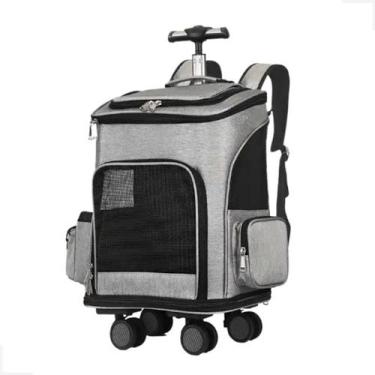 Imagem de Mochila De Transporte Pet Passeio Com Rodinhas P/ Cães Gatos - - Pet F