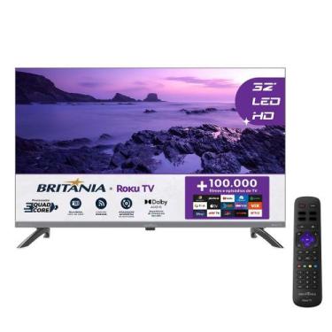 Imagem de Smart TV 32" Britânia B32KRA Roku TV
