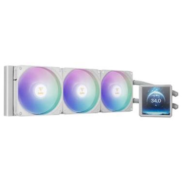 Imagem de Water cooler gamdias aura gl 360 wh display lcd argb amd/intel branco