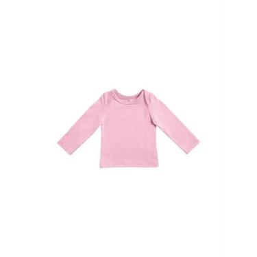 Imagem de Blusa Bebê Rosa Bebê Unissex Mangas Longas - 01 - Basicamente