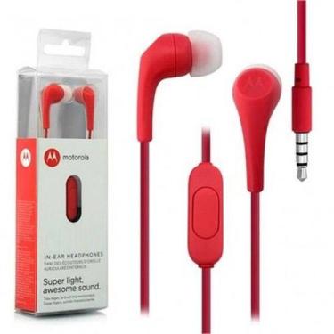 Imagem de FONE DE OUVIDO MOTOROLA INTRA-AURICULAR P2 - C/ MICROFONE Vemelho
