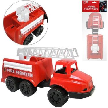Imagem de Caminhao bombeiro fire figther roda livre na solapa - BIT TOYS