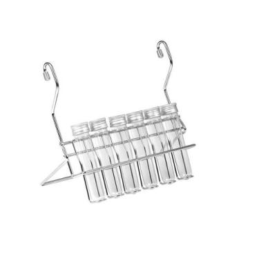 Imagem de Porta Utensílios Cozinha Temperos 12 Tubos Aço Cromado 7047 - GTB