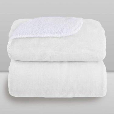 Imagem de Cobertor Laço Bebê Microfibra Plush com Sherpam - LAÇO BEBE, Branco, U