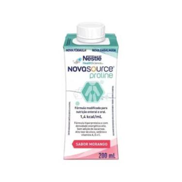 Imagem de Nestlé Novasource Proline Morango 200ml: Suplemento Líquido com Proteí