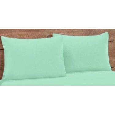 Imagem de Kit 2 Fronhas Simples C/ Zíper 70x50 Percal 180 Fios - Blanca 