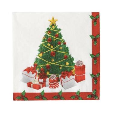 Imagem de Guardanapo de Papel Estampado Folha Dupla Árvore de Natal 32x32 cm Sil