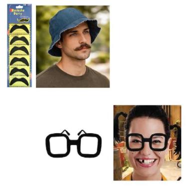 Imagem de Acessório do Seu Madruga C/ Chapéu e Bigode + Óculos da Chiquinha Fest
