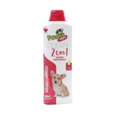 Imagem de Shampoo e Condicionador para Cães Power Pets 700ml Morango e Amêndoas 