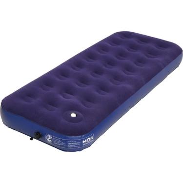 Imagem de Colchão Inflável Solteiro com Fole 1,85M PVC Espesso com Kit de Reparo Azul Mor
