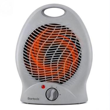 Imagem de Aquecedor Elétrico Portátil 2000W Compacto Cinza Startools 220V