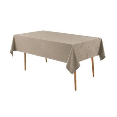 Imagem de Toalha Mesa Karsten Katherine Taupe Antimancha 8 Lugares