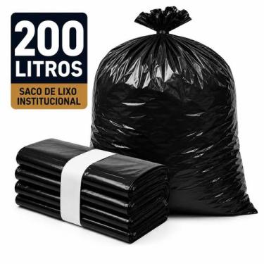 Imagem de Saco de lixo 200 litros super reforçado grosso c/ 20 un - E A COSTA