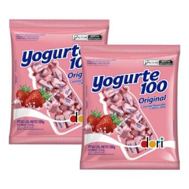 Imagem de Kit 2 Bala Mastigável Dori Yogurte 100 500G
