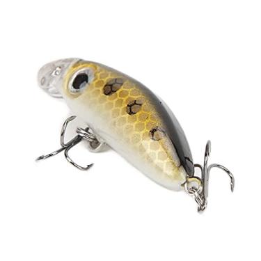 Imagem de Mini isca de pesca, isca de pesca rápida Mini crankbait isca de pesca vivas cores vivas e brilhantes para robalo para lúcio para truta(6# cor)