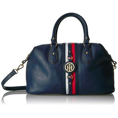 Imagem de Tommy Hilfiger Bolsa tiracolo feminina Jaden, Cloreto de polivinila azul-marinho, One Size, Bolsa tiracolo Jaden