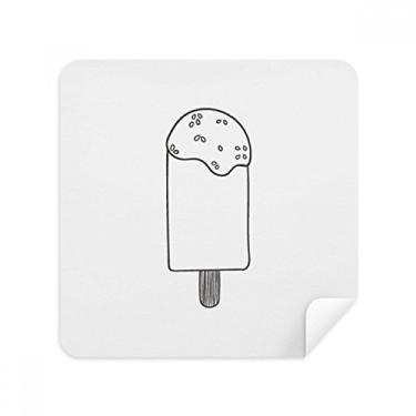 Imagem de Black Outline Sésamo sorvete óculos de picolé, tecido de camurça, 2 unidades