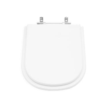 Imagem de Assento Sanitário Poliéster Quadra Branco Para Louça Deca